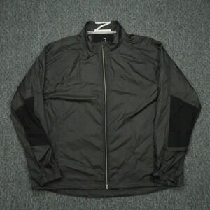 Zero Restriction Jacket Men XXL Black Full Zip Pockets Lightweight Windbreaker